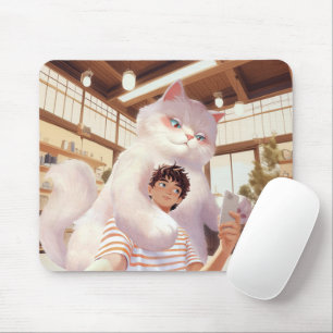 Ein Selfie mit dem Fluffy Riesen Mousepad