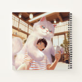 Ein Selfie mit dem Fluffy Riesen Notizblock (Rückseite)