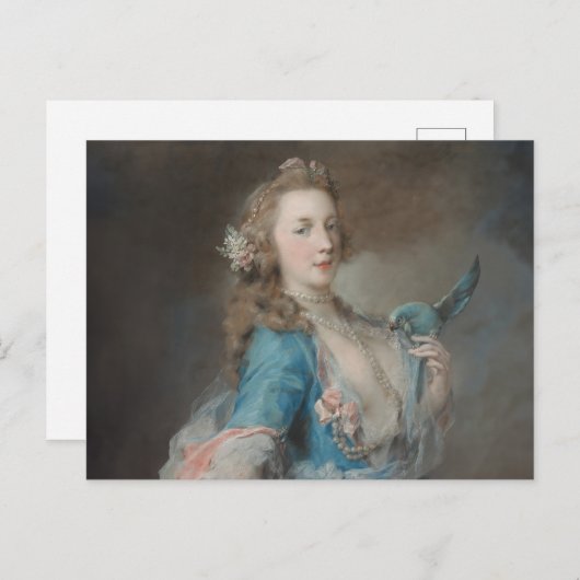 Ein Selfie mit meinem Papagei Postkarte (Vorne/Hinten)