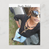Ein Selfie von Daysha Nichole, Postkarte (Vorderseite)