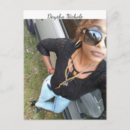 Ein Selfie von Daysha Nichole, Postkarte