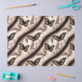 Ein Sepia-Schmetterling-Design Seidenpapier (Basteln)