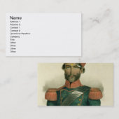 Ein Sepoy: ein indischer Soldat im französischen Visitenkarte (Vorne/Hinten)