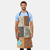 Ein Set aus Ziergegenständen, Keramiken. Abstrakte Schürze (Getragen)