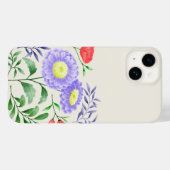 Ein Set Blume in Aquarellfarben Case-Mate iPhone Hülle (Rückseite (Horizontal))