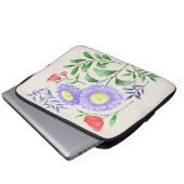 Ein Set Blume in Aquarellfarben Laptopschutzhülle (Vorne Knopf)