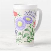 Ein Set Blume in Aquarellfarben Milchtasse (Rechte Ecke)