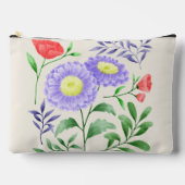 Ein Set Blume in Aquarellfarben Zubehörtasche (Vorderseite)