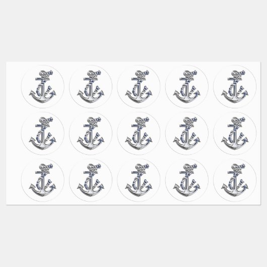 Ein Set der Ankereinrichtung für nautische Projekt Etiketten (Blatt)