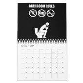Ein Set der Badevorschriften Kalender (Jan 2027)
