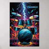Ein Set der Beat Drum Strike Poster (Vorne)