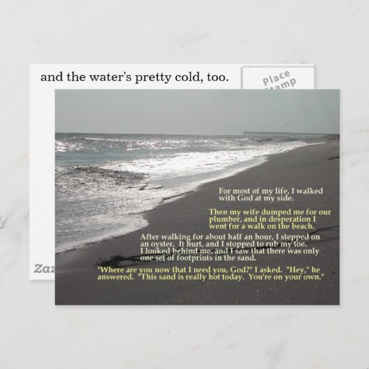 Ein Set Fußabdrücke... Postkarte (Vorne/Hinten)