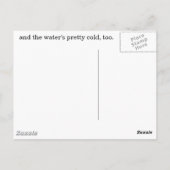 Ein Set Fußabdrücke... Postkarte (Rückseite)