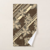 Ein Set mit Schokolade und Braun. (Handtuch)