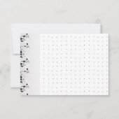 Ein Set mit viel Schwarz-Weiß-Design Dankeskarte (Vorderseite)