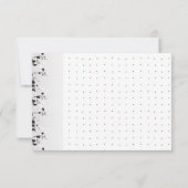 Ein Set mit viel Schwarz-Weiß-Design Dankeskarte (Rückseite)