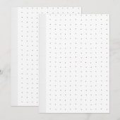 Ein Set mit viel Schwarz-Weiß-Design Einladung (Vorne/Hinten)