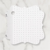 Ein Set mit viel Schwarz-Weiß-Design Geschenkanhänger (Vorderseite)