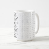 Ein Set mit viel Schwarz-Weiß-Design Kaffeetasse (VorderseiteRechts)
