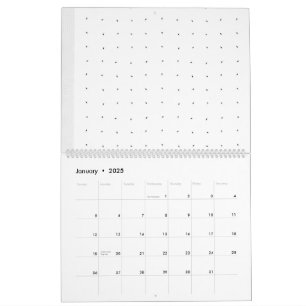 Ein Set mit viel Schwarz-Weiß-Design Kalender