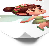 Ein Set zauberhafter kleiner Cartoon Fairies Poster (Ecke)