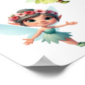 Ein Set zauberhafter kleiner Cartoon Fairies Poster (Ecke)