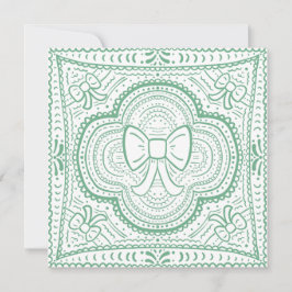 Ein Shabby Chic Bow Einladung