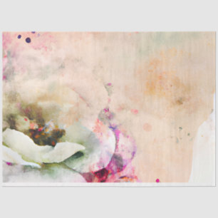 Ein Shabby Chic floral Ephemera Design Serie 6 Seidenpapier