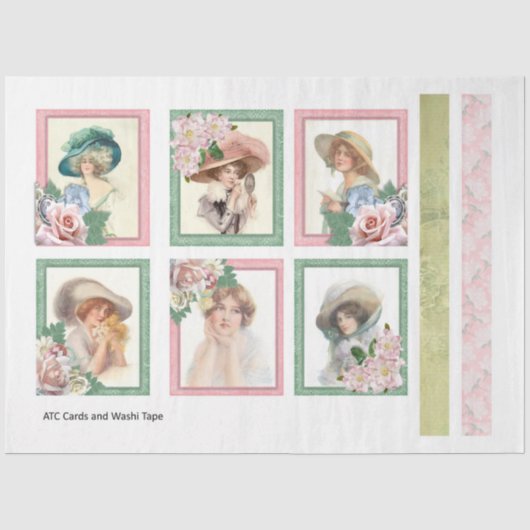 Ein Shabby Chic Serien Design 26 Seidenpapier (Vorderseite)