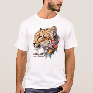 Ein Shirt mit farbenfroher Gestaltung des Cheetah-