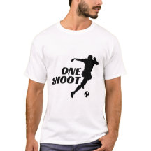 Ein Shoot Football-Silhouette-T-Shirt