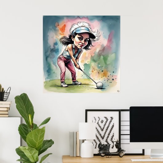 Ein Shooting - Große GolftKunstdrucke Poster (Heimbüro)