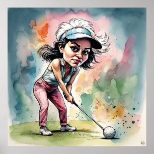 Ein Shooting - Große GolftKunstdrucke Poster
