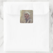 Ein sibirischer Tartar Quadratischer Aufkleber (Tasche)