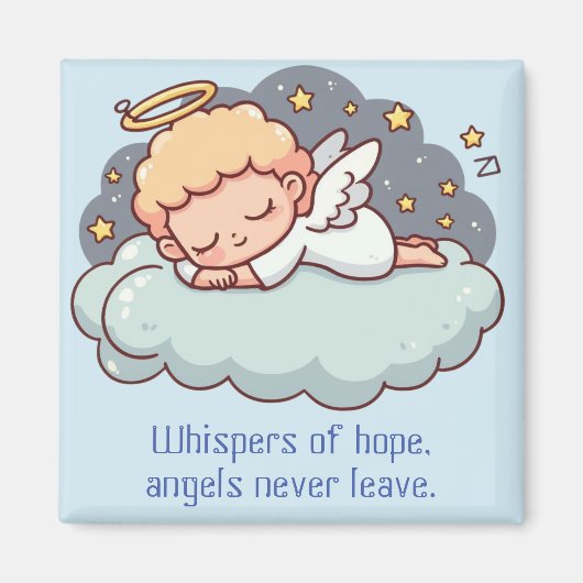 Ein sich stützender Engel Magnet (Vorne)