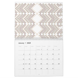 Ein sich wiederholendes geometrisches Muster mit D Kalender