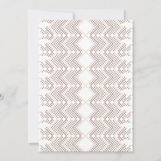 Ein sich wiederholendes geometrisches Muster mit r Einladung (Vorderseite)