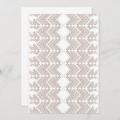 Ein sich wiederholendes geometrisches Muster mit r Einladung (Vorne/Hinten)