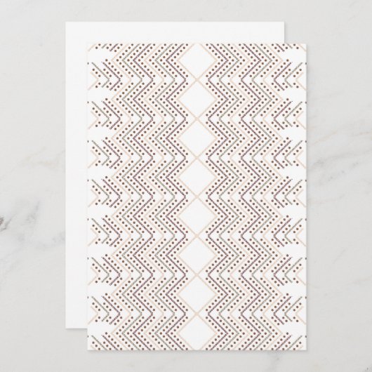 Ein sich wiederholendes geometrisches Muster mit r Einladung (Vorne/Hinten)