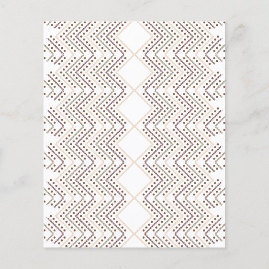 Ein sich wiederholendes geometrisches Muster mit r Flyer (Hinten)