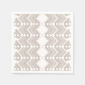 Ein sich wiederholendes geometrisches Muster mit r Serviette (Vorderseite)