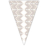 Ein sich wiederholendes geometrisches Muster mit r Wimpelkette (Zweite Fahne)