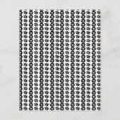 Ein sich wiederholendes Muster miteinander verbund Flyer (Hinten)