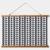 Ein sich wiederholendes Muster miteinander verbund Wandteppich Mit Holzrahmen (Vorderseite)