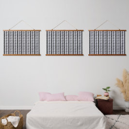 Ein sich wiederholendes Muster miteinander verbund Wandteppich Mit Holzrahmen