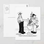 Ein Sicherheitsbruch Postkarte (Vorne/Hinten)