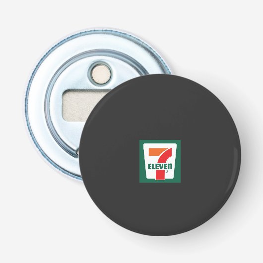ein sieben Logo auf grünem Hintergrund Flaschenöffner (Vorderseite)