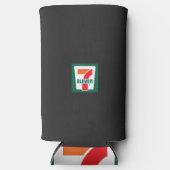 ein sieben Logo auf grünem Hintergrund Selters Dosenkühler (Vorderseite)