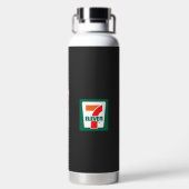 ein sieben Logo auf grünem Hintergrund Trinkflasche (Rückseite)