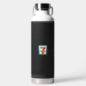 ein sieben Logo auf grünem Hintergrund Trinkflasche (Vorderseite)